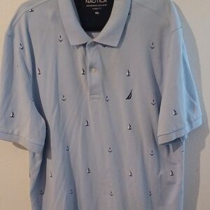 Nautica Light Blue Polo Shirt